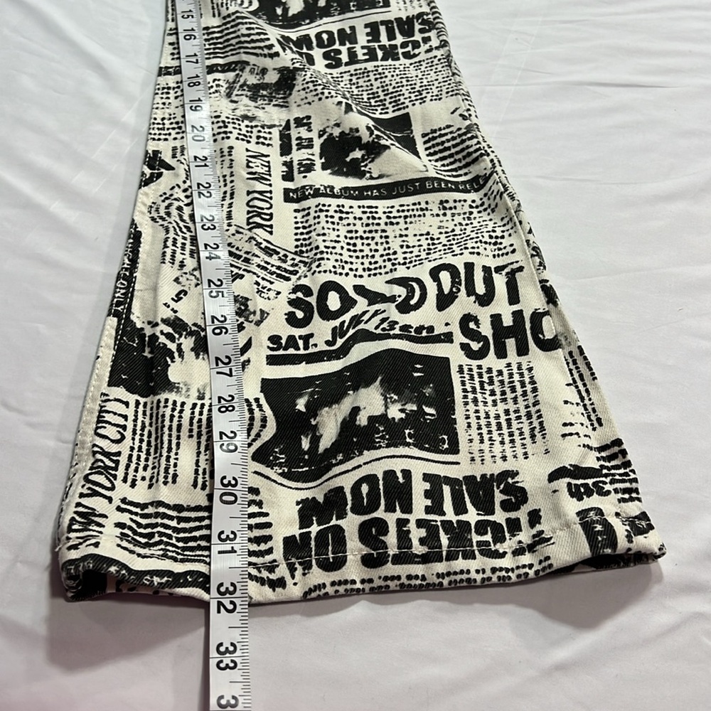 Garage denim low rise newspaper flares size 00 - Picture 8 of 10